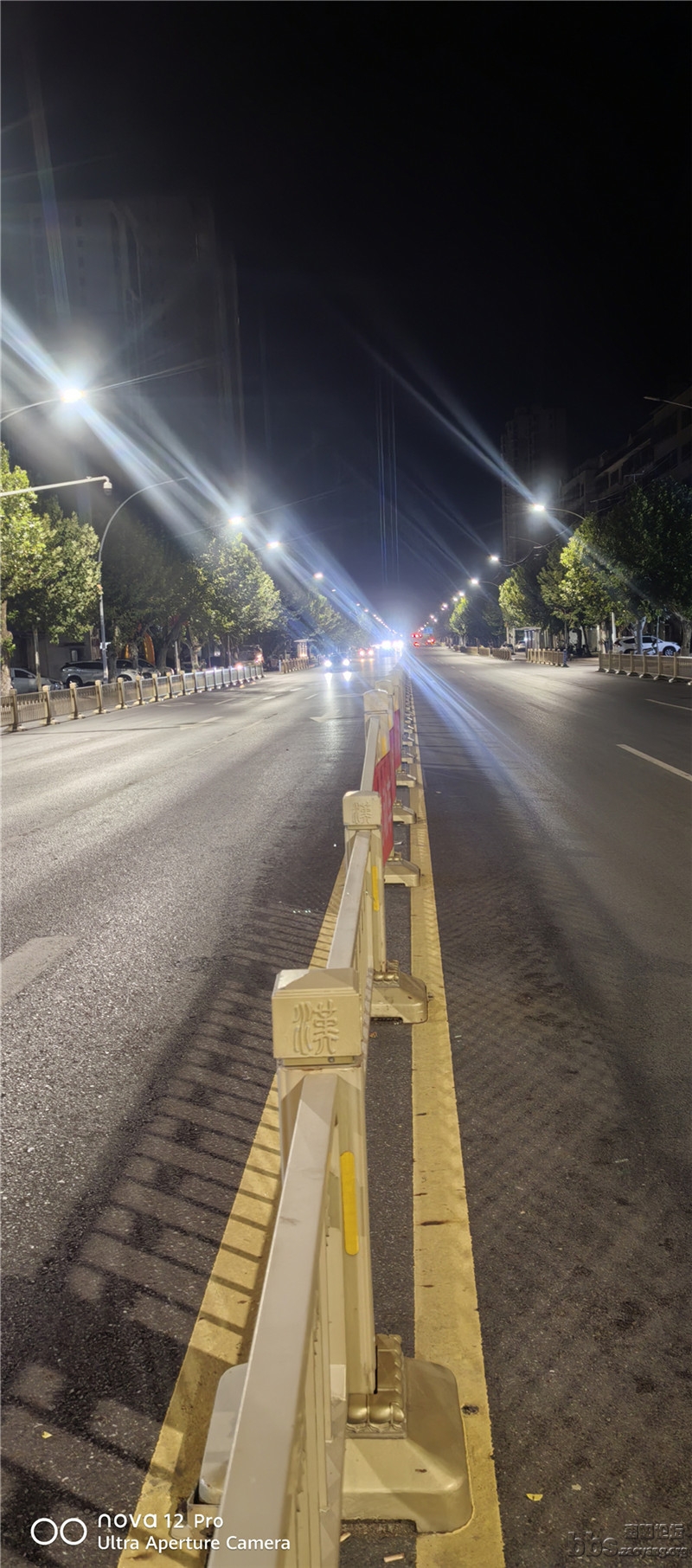 枣阳上海路清晨的夜景